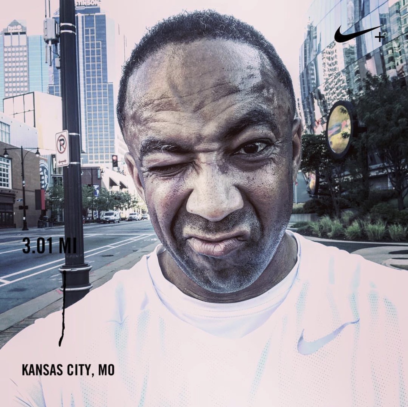 Hajj Flemings running in Kansas City
