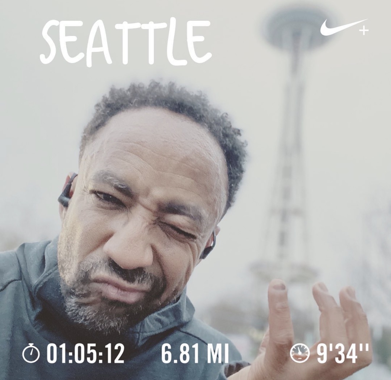Hajj Flemings running in Seattle